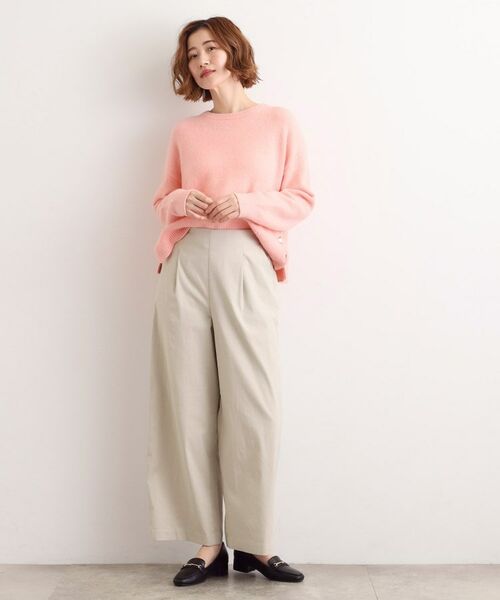 grove / グローブ パンツ | 【選べる着丈/多機能】裏起毛ハイパーストレッチワイドパンツ | 詳細7