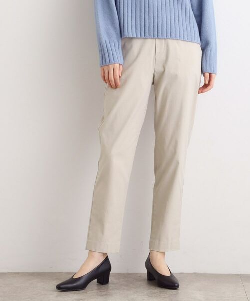 grove / グローブ パンツ | 【選べる着丈/多機能】裏起毛ハイパーストレッチテーパードパンツ(グレージュ(050))