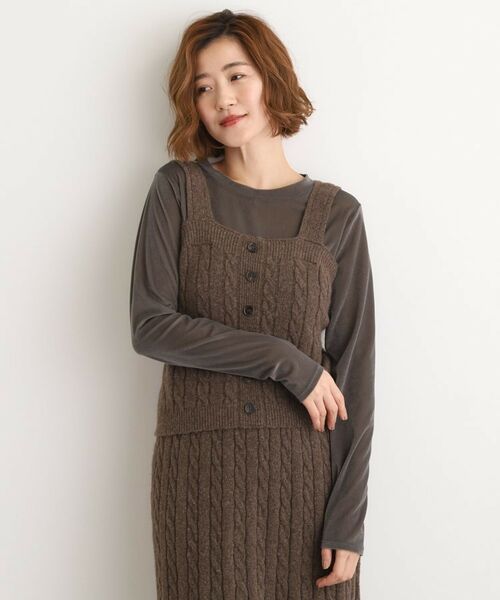 grove / グローブ ニット・セーター | 【SETITEM】ケーブルニットビスチェ | 詳細11