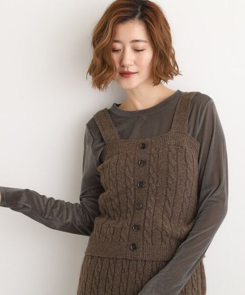 grove / グローブ ニット・セーター | 【SETITEM】ケーブルニットビスチェ | 詳細12
