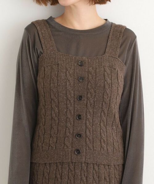 grove / グローブ ニット・セーター | 【SETITEM】ケーブルニットビスチェ | 詳細17