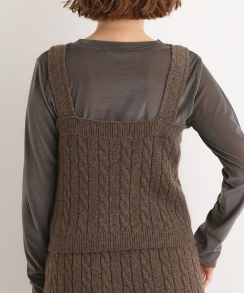 grove / グローブ ニット・セーター | 【SETITEM】ケーブルニットビスチェ | 詳細19