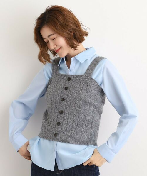 grove / グローブ ニット・セーター | 【SETITEM】ケーブルニットビスチェ | 詳細7