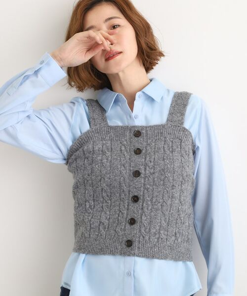 grove / グローブ ニット・セーター | 【SETITEM】ケーブルニットビスチェ | 詳細8
