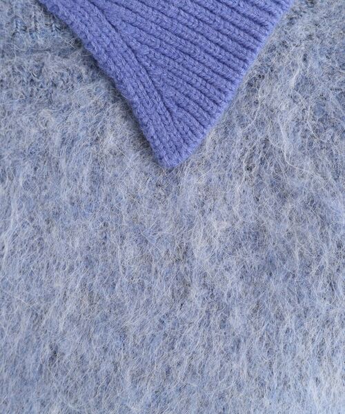 grove / グローブ ニット・セーター | 異素材ビッグカラーニット | 詳細15