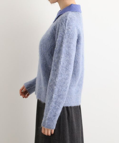 grove / グローブ ニット・セーター | 異素材ビッグカラーニット | 詳細17