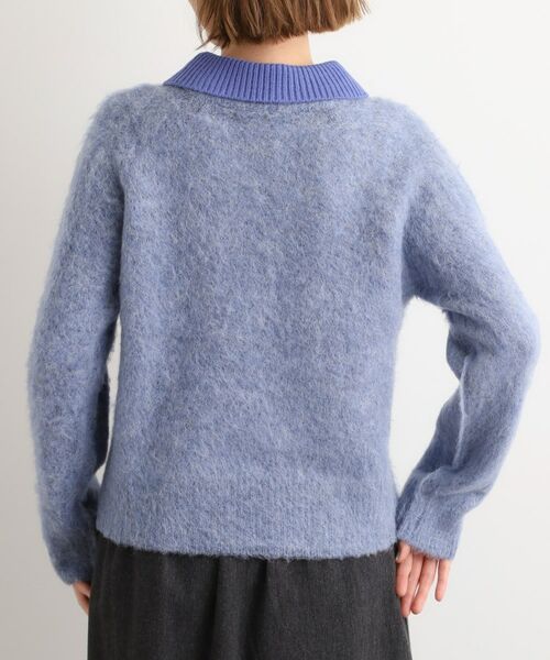 grove / グローブ ニット・セーター | 異素材ビッグカラーニット | 詳細18