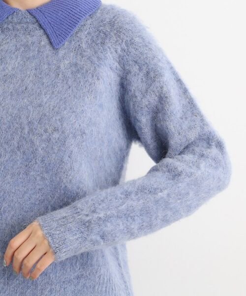 grove / グローブ ニット・セーター | 異素材ビッグカラーニット | 詳細20