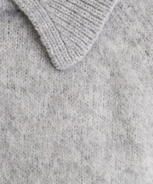 grove / グローブ ニット・セーター | 異素材ビッグカラーニット | 詳細6