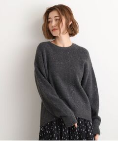 grove / グローブ ニット・セーター | 華やぎ冬ニット　ミニスパンコールフェザーニット