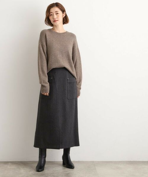 grove / グローブ ニット・セーター | 華やぎ冬ニット　ミニスパンコールフェザーニット | 詳細13