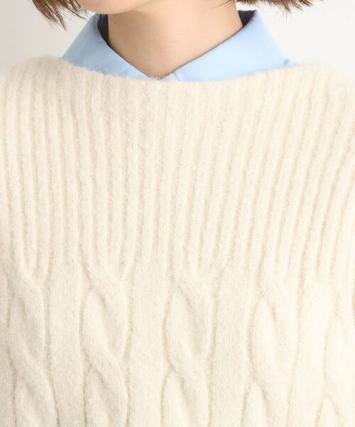 grove / グローブ ニット・セーター | ふんわり包み込む ケーブルボートネックニット | 詳細20