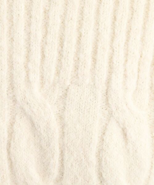 grove / グローブ ニット・セーター | ふんわり包み込む ケーブルボートネックニット | 詳細5