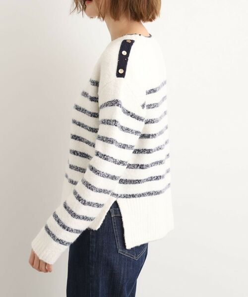 grove / グローブ ニット・セーター | ボーダーブークレーニット | 詳細11