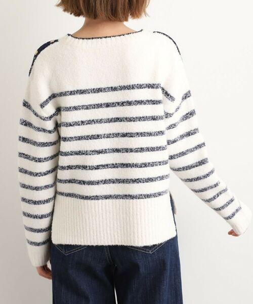 grove / グローブ ニット・セーター | ボーダーブークレーニット | 詳細12