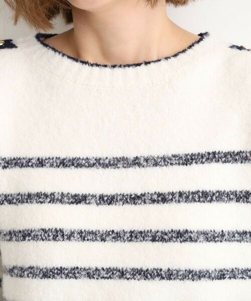 grove / グローブ ニット・セーター | ボーダーブークレーニット | 詳細13