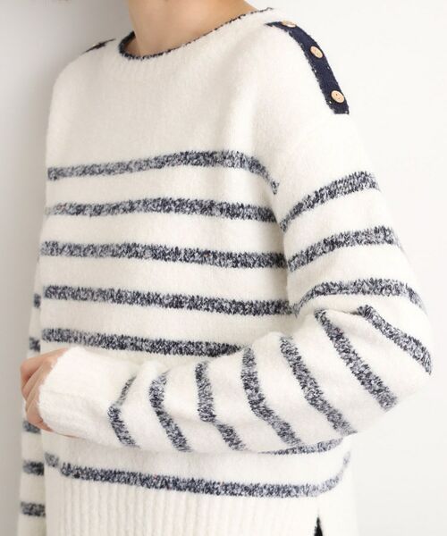 grove / グローブ ニット・セーター | ボーダーブークレーニット | 詳細14