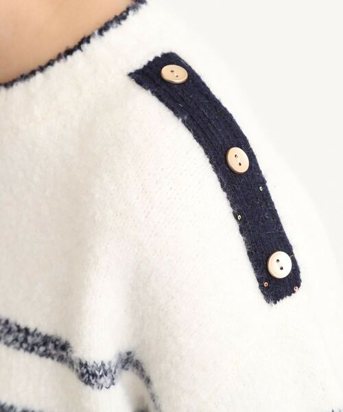 grove / グローブ ニット・セーター | ボーダーブークレーニット | 詳細15