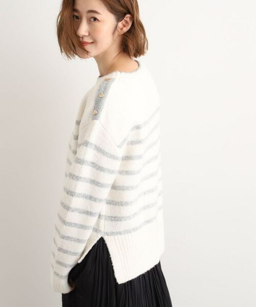 grove / グローブ ニット・セーター | ボーダーブークレーニット | 詳細2