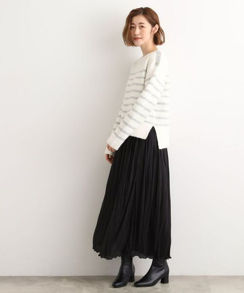 grove / グローブ ニット・セーター | ボーダーブークレーニット | 詳細3