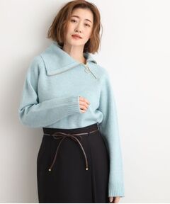 grove / グローブ ニット・セーター | サイドジップカラーニットプルオーバー