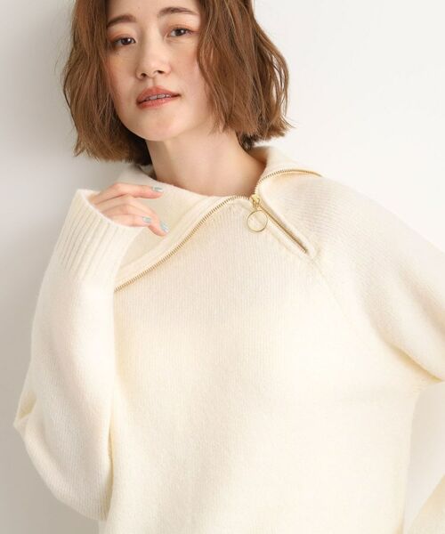 grove / グローブ ニット・セーター | サイドジップカラーニットプルオーバー | 詳細1