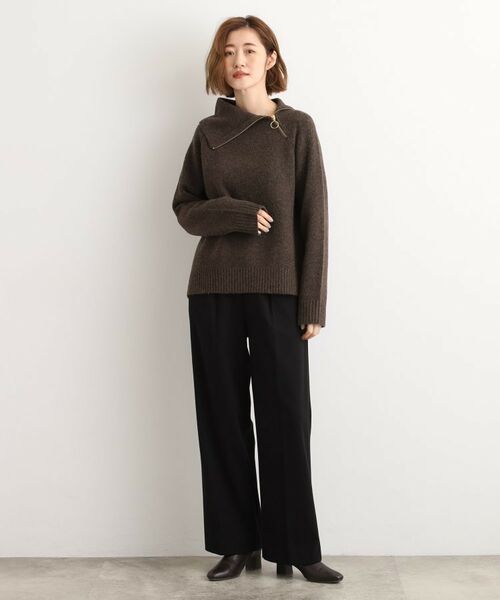 grove / グローブ ニット・セーター | サイドジップカラーニットプルオーバー | 詳細11