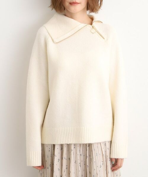 grove / グローブ ニット・セーター | サイドジップカラーニットプルオーバー | 詳細13