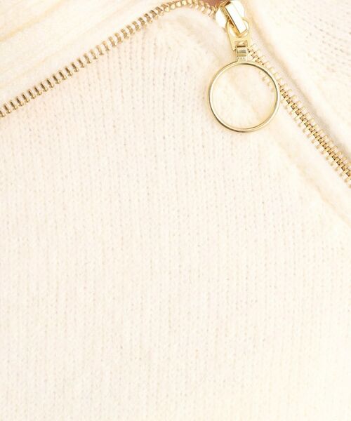 grove / グローブ ニット・セーター | サイドジップカラーニットプルオーバー | 詳細4