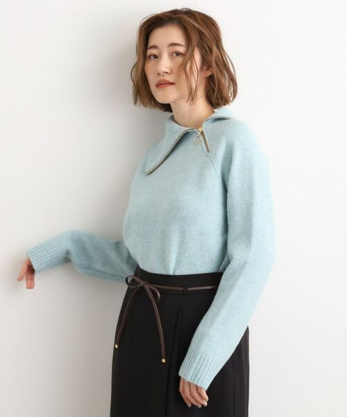 grove / グローブ ニット・セーター | サイドジップカラーニットプルオーバー | 詳細6