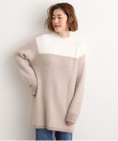 grove / グローブ ニット・セーター | ヘリンボーンジャカードチュニック