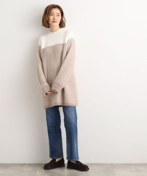 grove / グローブ ニット・セーター | ヘリンボーンジャカードチュニック | 詳細11