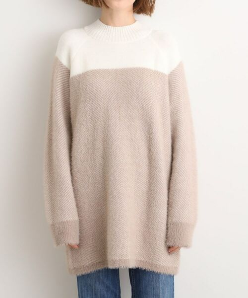 grove / グローブ ニット・セーター | ヘリンボーンジャカードチュニック | 詳細13