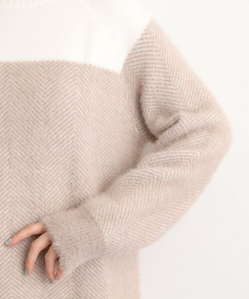 grove / グローブ ニット・セーター | ヘリンボーンジャカードチュニック | 詳細17