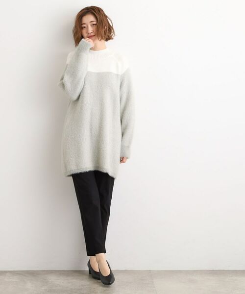 grove / グローブ ニット・セーター | ヘリンボーンジャカードチュニック | 詳細3