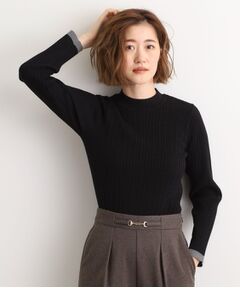 grove / グローブ ニット・セーター | 袖口配色リブニット