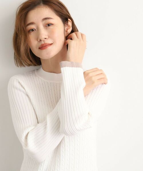 grove / グローブ ニット・セーター | 袖口配色リブニット | 詳細1