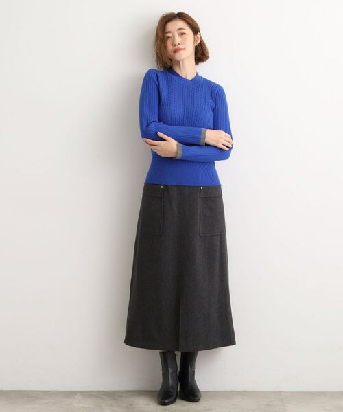 grove / グローブ ニット・セーター | 袖口配色リブニット | 詳細11