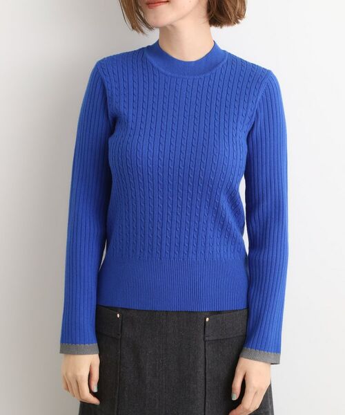 grove / グローブ ニット・セーター | 袖口配色リブニット | 詳細13