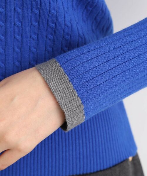 grove / グローブ ニット・セーター | 袖口配色リブニット | 詳細17
