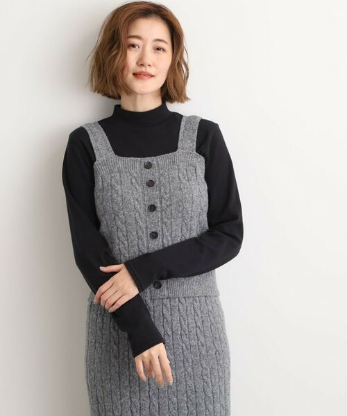 grove / グローブ カットソー | 【吸湿発熱】秋冬のレイヤードを格上げ コットンハイネックプルオーバー | 詳細10