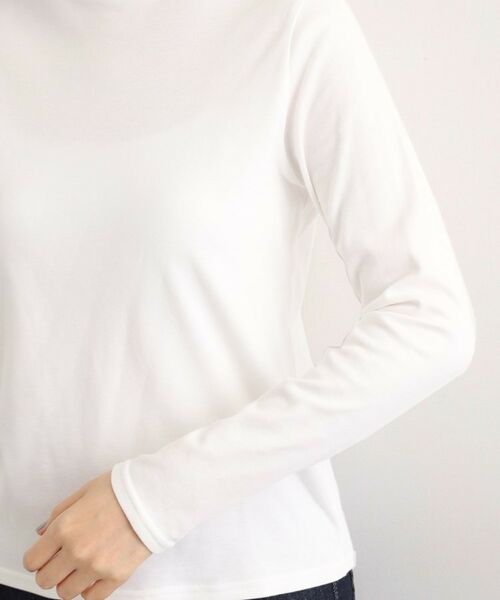 grove / グローブ カットソー | 【吸湿発熱】秋冬のレイヤードを格上げ コットンハイネックプルオーバー | 詳細17