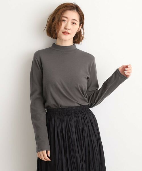 grove / グローブ カットソー | 【吸湿発熱】秋冬のレイヤードを格上げ コットンハイネックプルオーバー | 詳細5