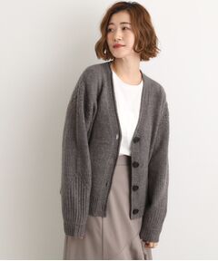 grove / グローブ カーディガン・ボレロ | ケーブルアクセント Vネックカーディガン