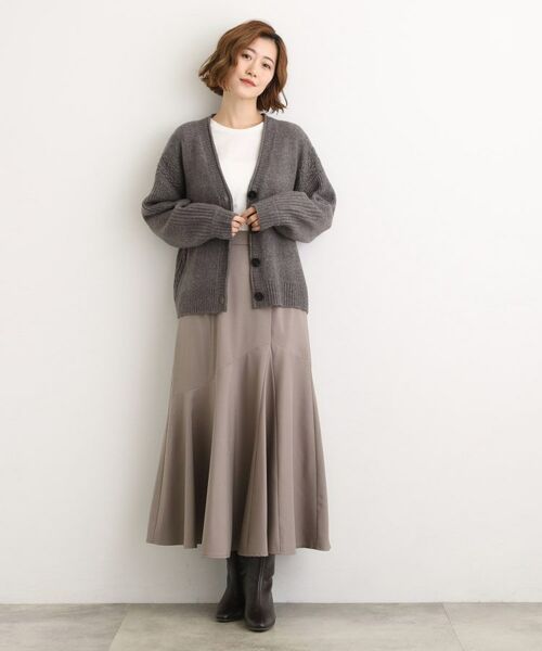 grove / グローブ カーディガン・ボレロ | ケーブルアクセント Vネックカーディガン | 詳細8