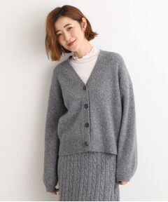 grove / グローブ カーディガン・ボレロ | 【SETITEM】オーバーサイズ畔カーディガン