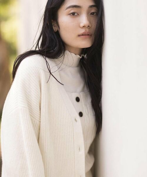 grove / グローブ カーディガン・ボレロ | 【SETITEM】オーバーサイズ畔カーディガン | 詳細1