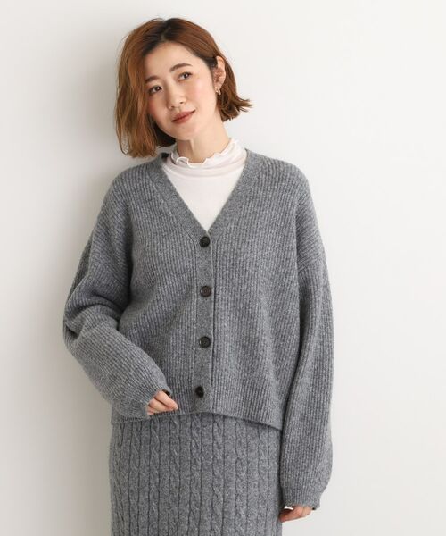 grove / グローブ カーディガン・ボレロ | 【SETITEM】オーバーサイズ畔カーディガン | 詳細12