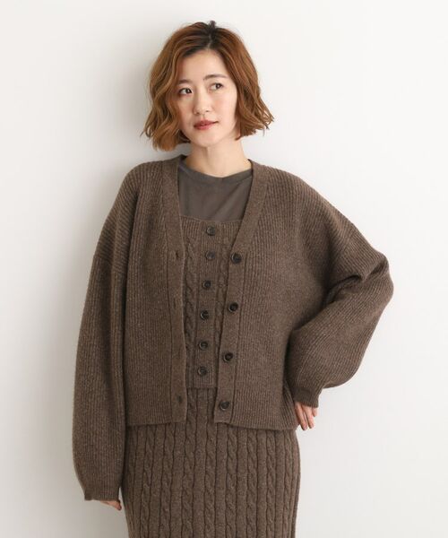 grove / グローブ カーディガン・ボレロ | 【SETITEM】オーバーサイズ畔カーディガン | 詳細16