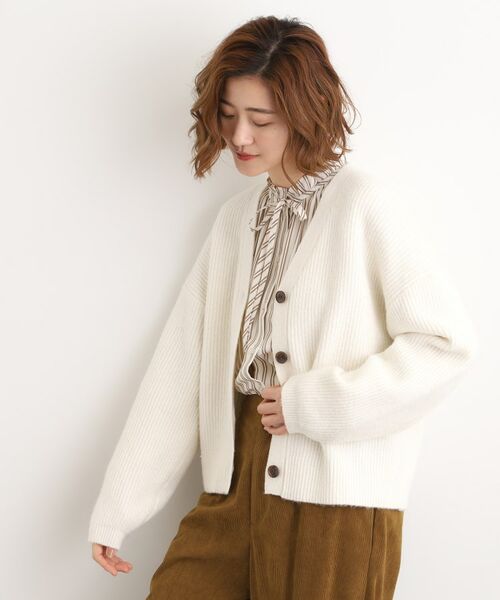 grove / グローブ カーディガン・ボレロ | 【SETITEM】オーバーサイズ畔カーディガン | 詳細4